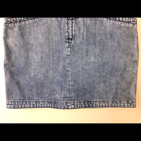 La Vie Rebecca Taylor Blue Denim Mini Skirt sz 27/Small - Picture 12 of 13